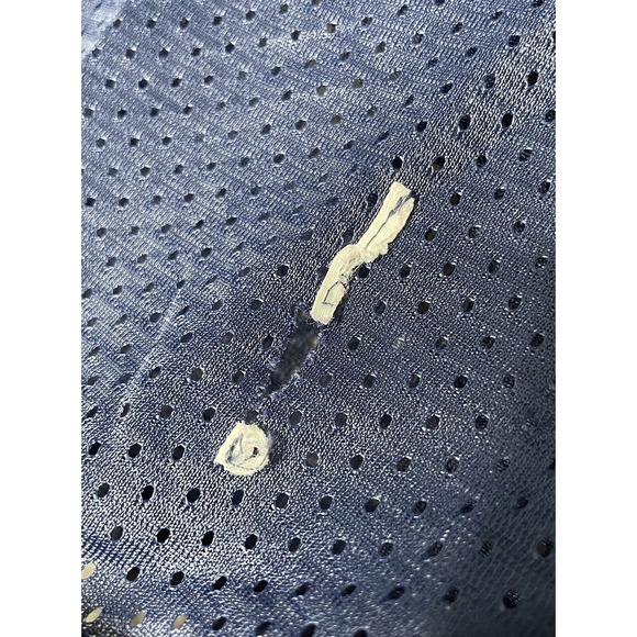 RARE Vtg Nike Tank Top Men Medium Athletic Mesh Jersey Sport Blue Shirt USA Made - Picture 8 of 8